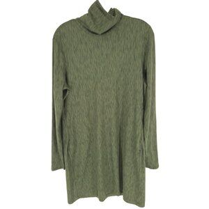 Title Nine Getaway Long Sleeve Turtleneck Dress Flatlands Pockets Hiking Active